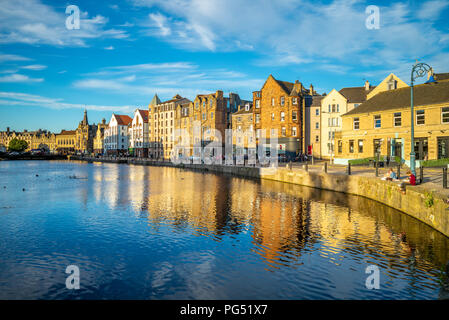 the shore of water of leith, edinburgh Stock Photo