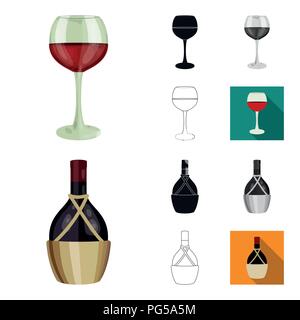Wine products cartoon,black,flat,monochrome,outline icons in set collection for design. Equipment and production of wine vector symbol stock  illustra Stock Vector