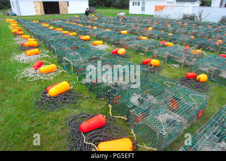 Lobster trap,  Shediac New Brunswick Canada Stock Photo