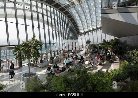 Sky garden at 20 Fenchurch Street, London Stock Photo