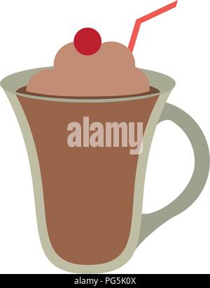 Delicious mocaccino cup Stock Vector