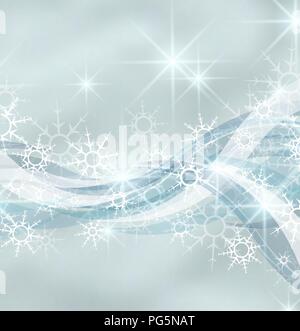 Snow and stars falling on the background. EPS 8 Stock Vector Image ...