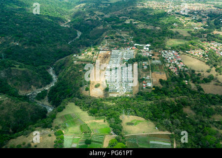 Aerial New Housing by  San Jose Area, Costa Rica Stock Photo
