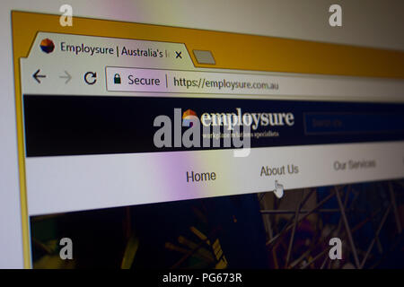 Employsure  Website homepage Stock Photo