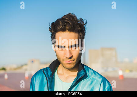 Man looking at camera, portrait Stock Photo