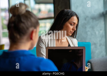 Students group eating pizza in breaking time early next study class having fun and enjoy party italian food slice Stock Photo