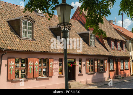 Small souvenir shop, old town, Klaipeda, Courland Lagoon, Lithuania, Eastern Europe Stock Photo