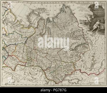 Atlas of Russian Empire (1800). Tobolsk governorate Stock Photo - Alamy