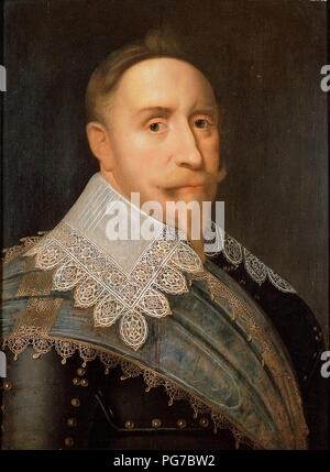 Attributed to Jacob Hoefnagel - Gustavus Adolphus, King of Sweden 1611-1632 - Stock Photo