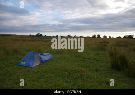wild camping. John o' groats (Duncansby head) to lands end. End to end trail. Highlands. Scotland. UK Stock Photo