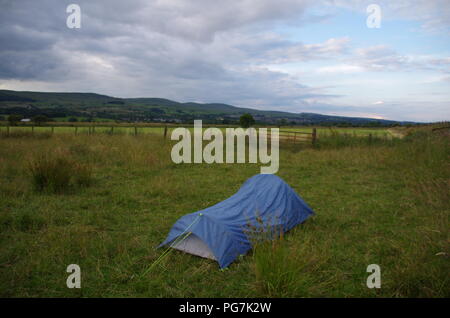 wild camping. John o' groats (Duncansby head) to lands end. End to end trail. Highlands. Scotland. UK Stock Photo