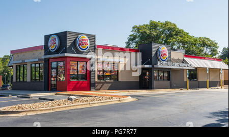 Lenoir Nc Usa-23 Aug 2018 Burger King Restaurant One Of A Global Chain Founded In 1953 Stock Photo - Alamy