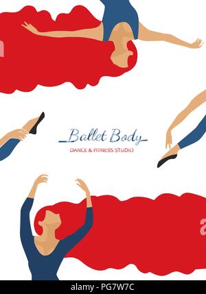 Dance poster concept Stock Vector