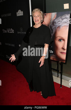 'The Wife' Los Angeles Premiere  Featuring: Glenn Close Where: Los Angeles, California, United States When: 23 Jul 2018 Credit: FayesVision/WENN.com Stock Photo