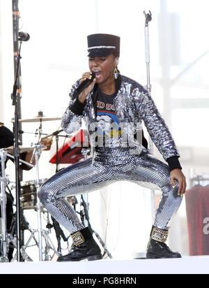 New York, NY, USA. 24th Aug, 2018. Janelle Monae performs on NBC's Today Citi Concert Series at Rockefeller Center in New York City on August 24, 2018. Credit: Rw/Media Punch/Alamy Live News Stock Photo