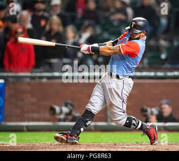 Texas Rangers' Rougned Odor hits a grand slam during the first inning ...