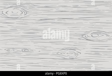 Gray wooden cutting, chopping board, table or floor surface. Wood texture. Vector illustration. Stock Vector