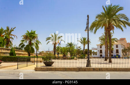 Public Park in Albox, Small Rural Town in Andalucia Spain Stock Photo
