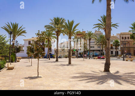 Public Park in Albox, small rural town in Andalucia Spain Stock Photo