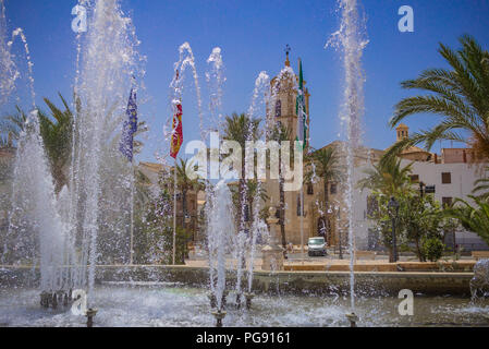 Water Fountain in Albox, small rural town in Andalucia Spain Stock Photo