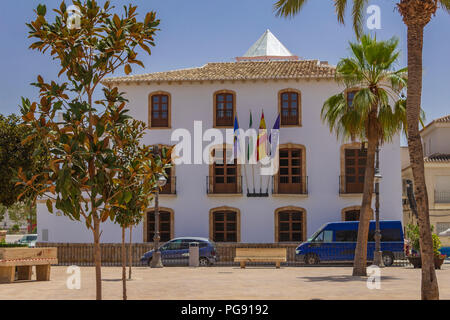 Town Hall in Albox, small rural town in Andalucia Spain Stock Photo