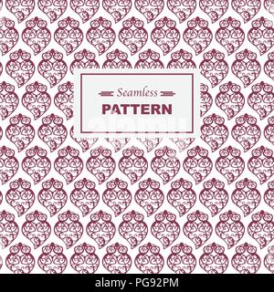 Viana Heart Seamless Pattern Stock Vector
