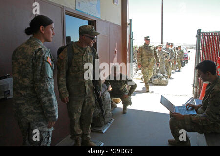 Spc. Kristine Kennedy (left), Spc. Hannah Beck (center right), and Pvt ...