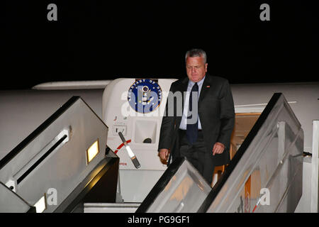 Acting Secretary of State John Sullivan arrives in Lima, Peru for the Eighth Summit of the Americas on April 11, 2018. Stock Photo