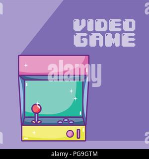 Videogame cartoons concept Stock Vector