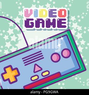 Videogame cartoons concept Stock Vector