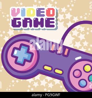 Videogame cartoons concept Stock Vector