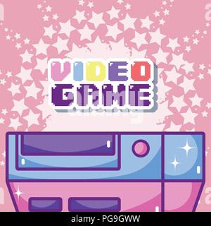 Videogame cartoons concept Stock Vector
