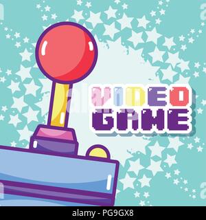 Videogame cartoons concept Stock Vector