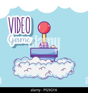 Videogame cartoons concept Stock Vector
