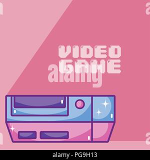 Videogame cartoons concept Stock Vector