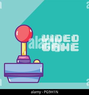 Videogame cartoons concept Stock Vector