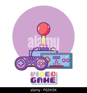 Videogame cartoons concept Stock Vector