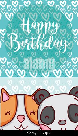 Happy birthday card Stock Vector