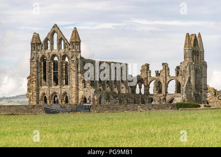 Views of the ruins of Whitby Abbey, North Yorkshire Stock Photo
