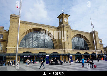 The exterior of King's Cross Station Stock Photo
