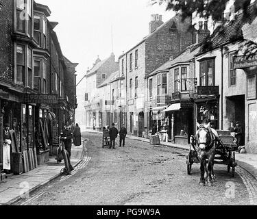 Finkle Street, Thirsk, Victorian period Stock Photo