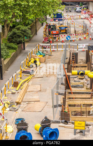 A typical view in the barbican area in london Stock Photo