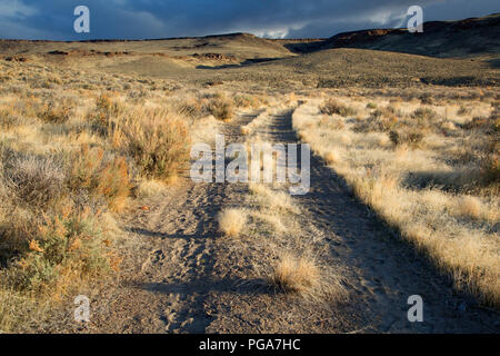 Kinney Camp Road, Sheldon National Wildlife Refuge, Nevada Stock Photo