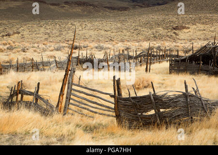 Kinney Camp, Sheldon National Wildlife Refuge, Nevada Stock Photo