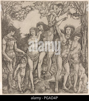 vintage mythological panel artwork Stock Photo