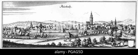 Auerbach (Merian). Stock Photo