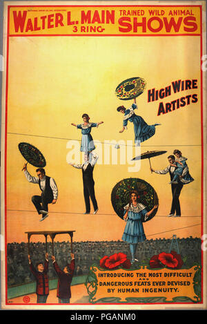 踊り子　Vintage poster STK501951A-Vintage circus poster showing Asian performers