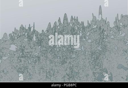 Abstract landscape vector background or illustration for covers, posters, websites, ads etc. Stock Vector