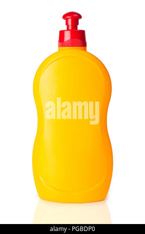 Yellow Transparent Spray Bottle On White Background Stock Photo Alamy