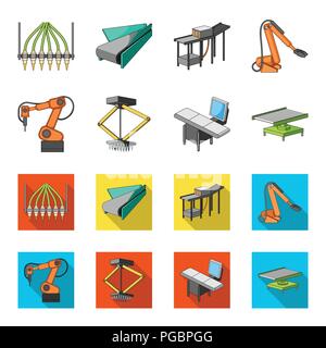 Automotive industry and other  icon in cartoon,flat style.New technologies icons in set collection. Stock Vector